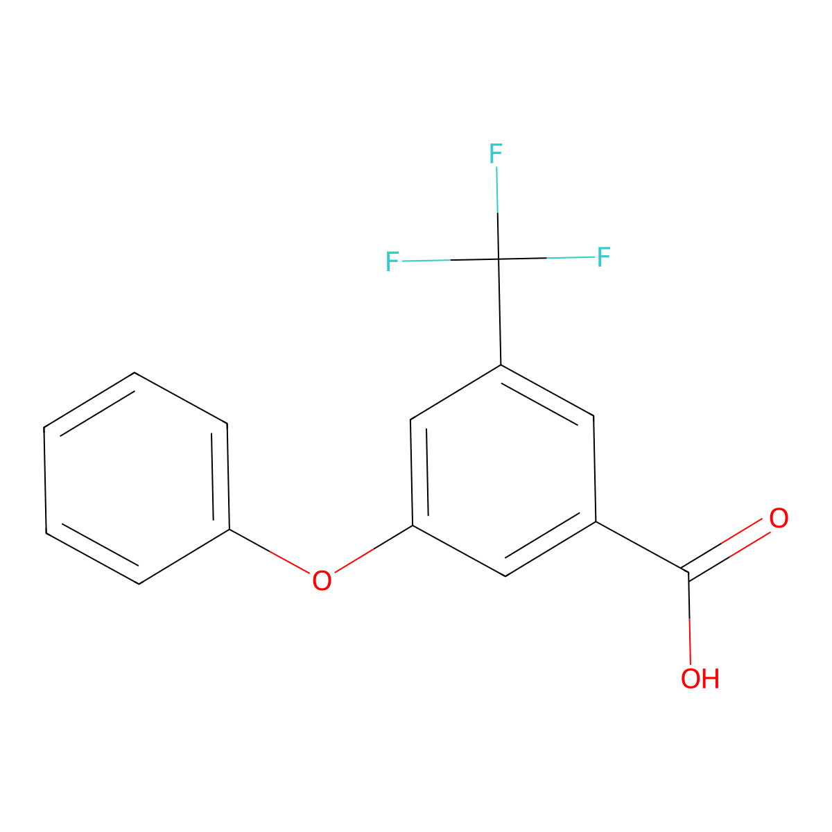 3-Phenoxy-5-(trifluoromethyl)benzoic Acid molecular structure, CAS 2948485-62-7