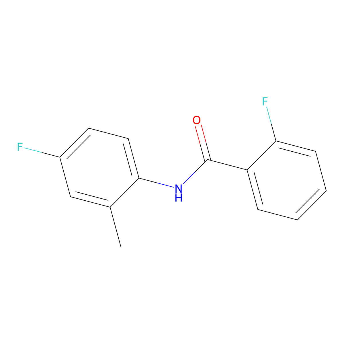 2-fluoro-N-(4-fluoro-2-methylphenyl)benzamide molecular structure, CAS 294849-25-5