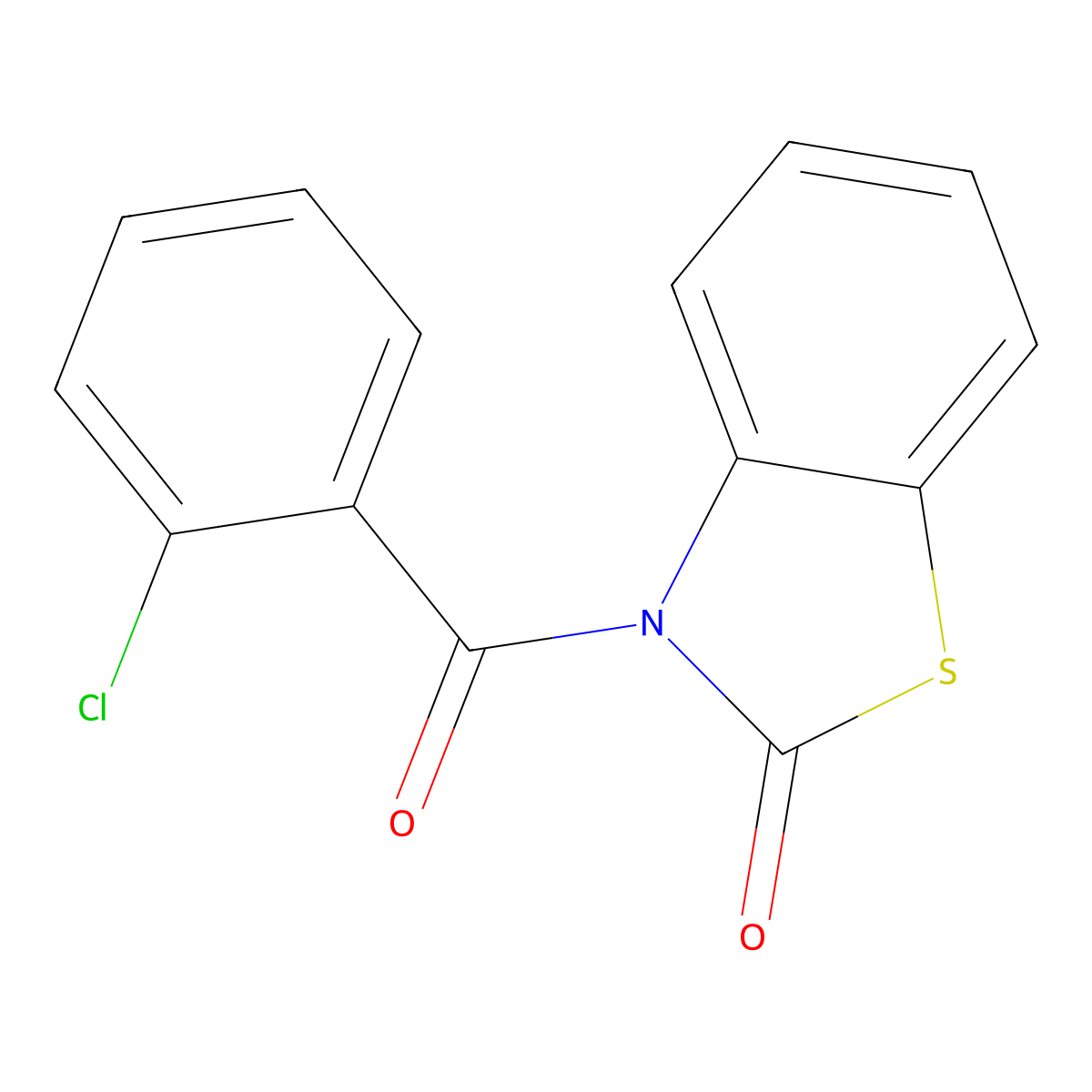 3-(2-chlorobenzoyl)benzo[d]thiazol-2(3H)-one molecular structure, CAS 294849-63-1