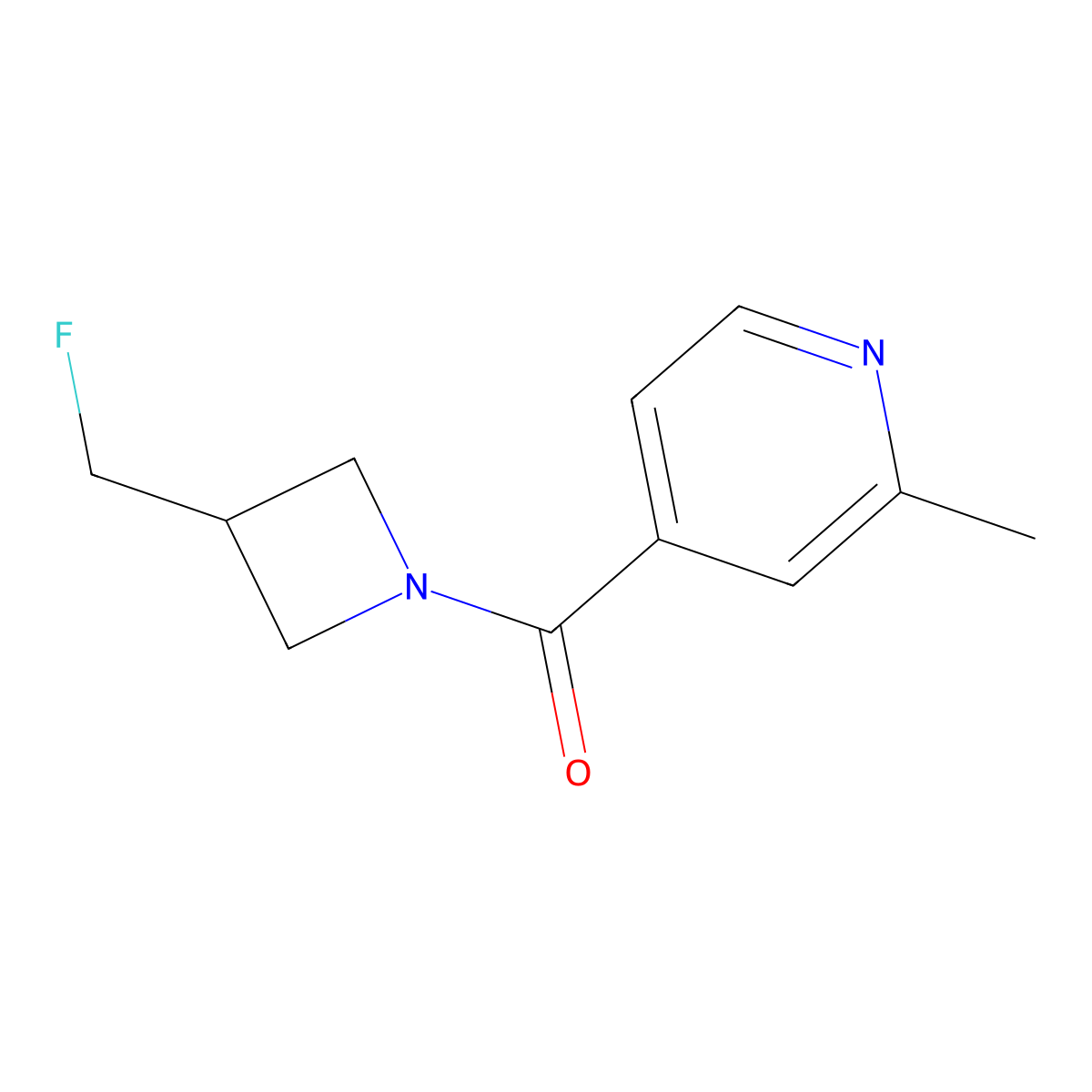 4-[3-(Fluoromethyl)azetidine-1-carbonyl]-2-methylpyridine molecular structure, CAS 2948496-26-0