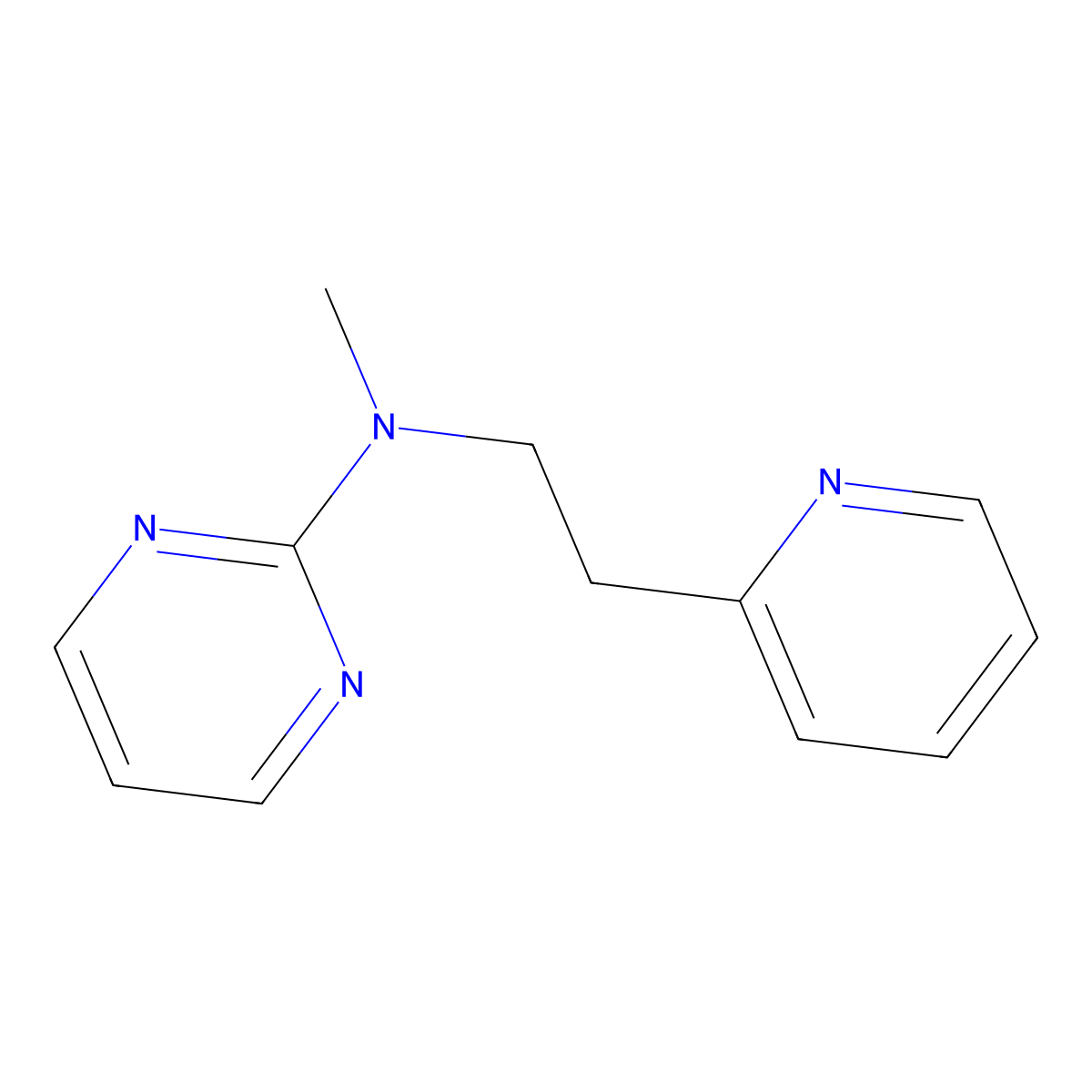 N-methyl-N-(2-pyridin-2-ylethyl)pyrimidin-2-amine molecular structure, CAS 2948515-73-7