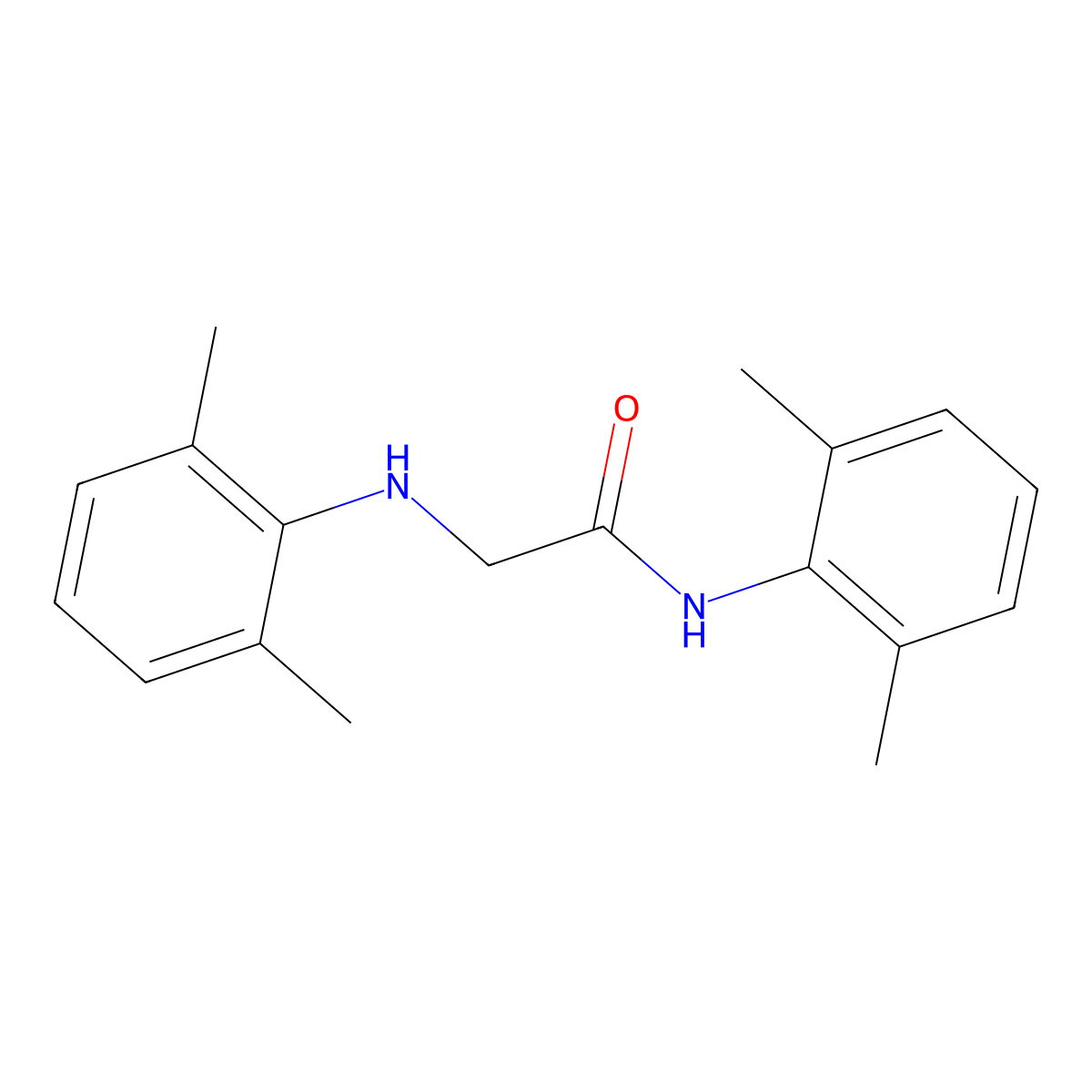 N-(2,6-Dimethylphenyl)-2-((2,6-dimethylphenyl)amino)acetamide molecular structure, CAS 294852-91-8