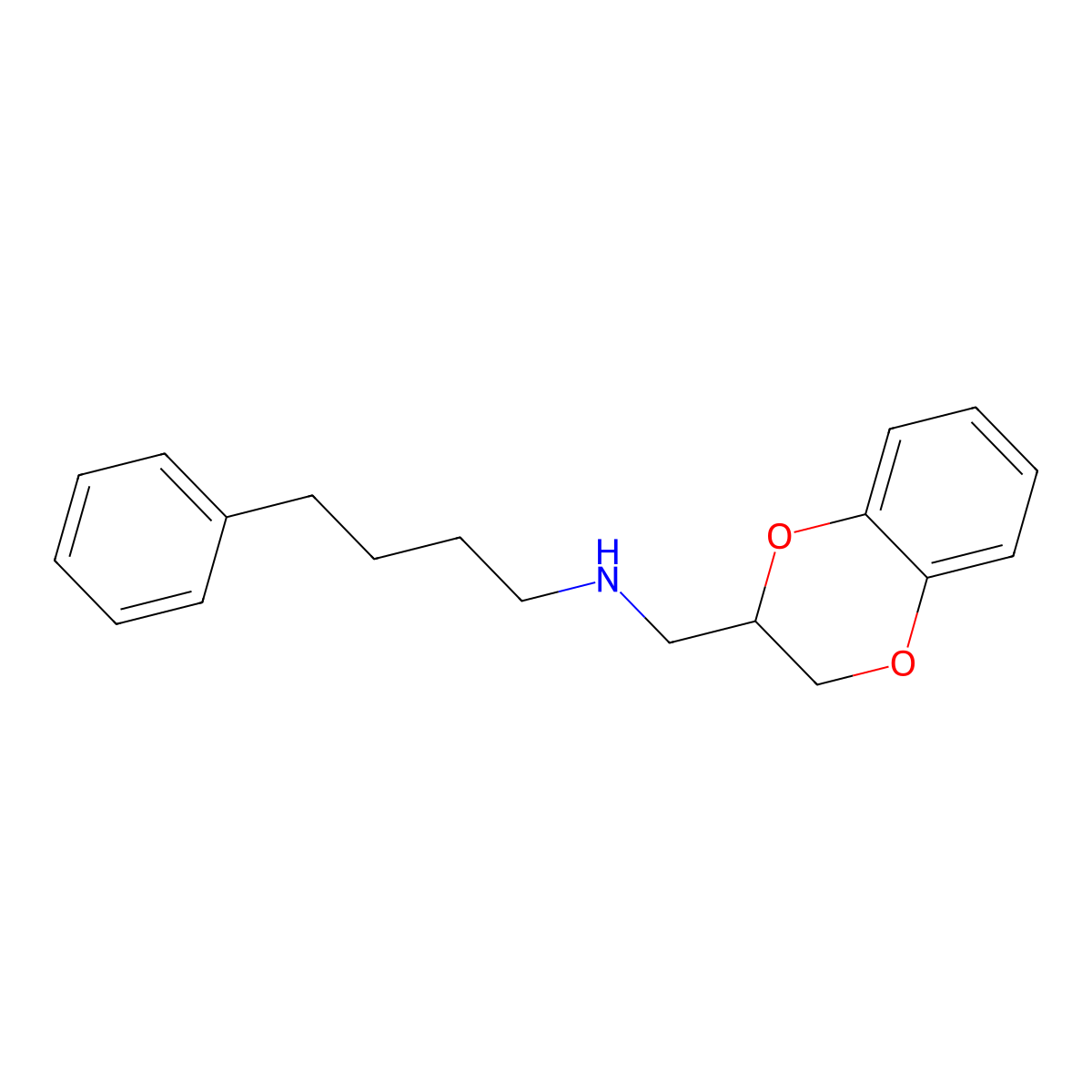 N-(2,3-dihydro-1,4-benzodioxin-2-ylmethyl)-4-phenyl-1-butanamine molecular structure, CAS 294853-76-2