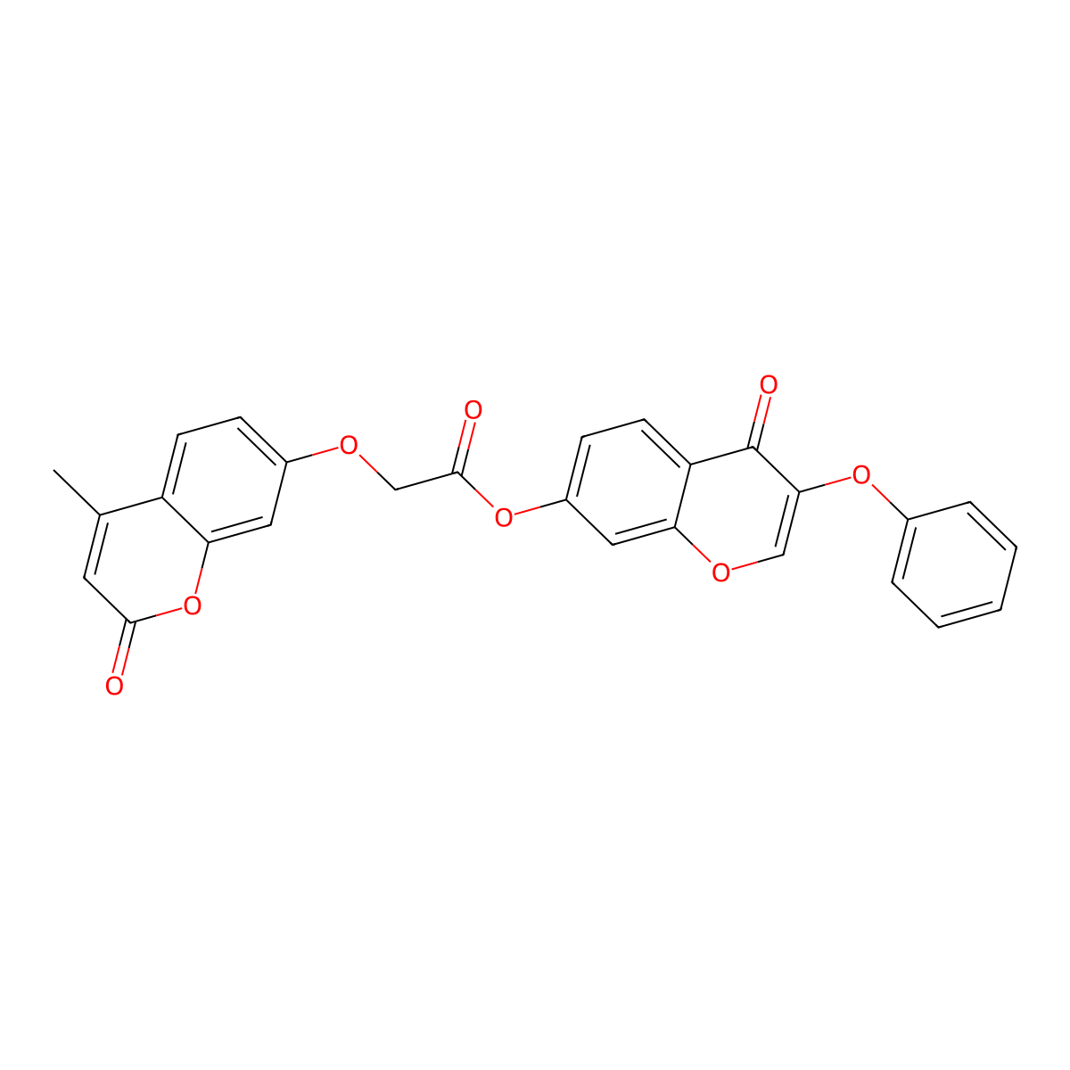 4-oxo-3-phenoxy-4H-chromen-7-yl [(4-methyl-2-oxo-2H-chromen-7-yl)oxy]acetate molecular structure, CAS 294854-72-1