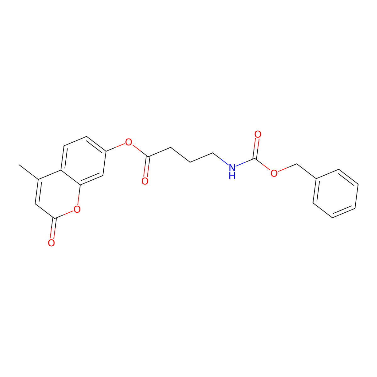 4-methyl-2-oxo-2H-chromen-7-yl 4-{[(benzyloxy)carbonyl]amino}butanoate molecular structure, CAS 294854-94-7
