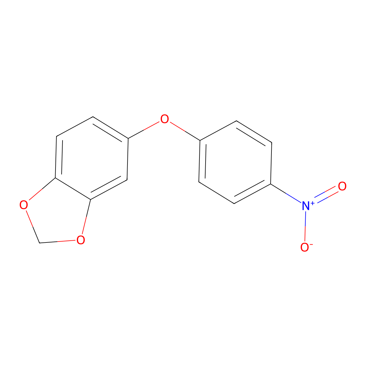 5-(4-Nitrophenoxy)-1,3-benzodioxole molecular structure, CAS 294856-47-6