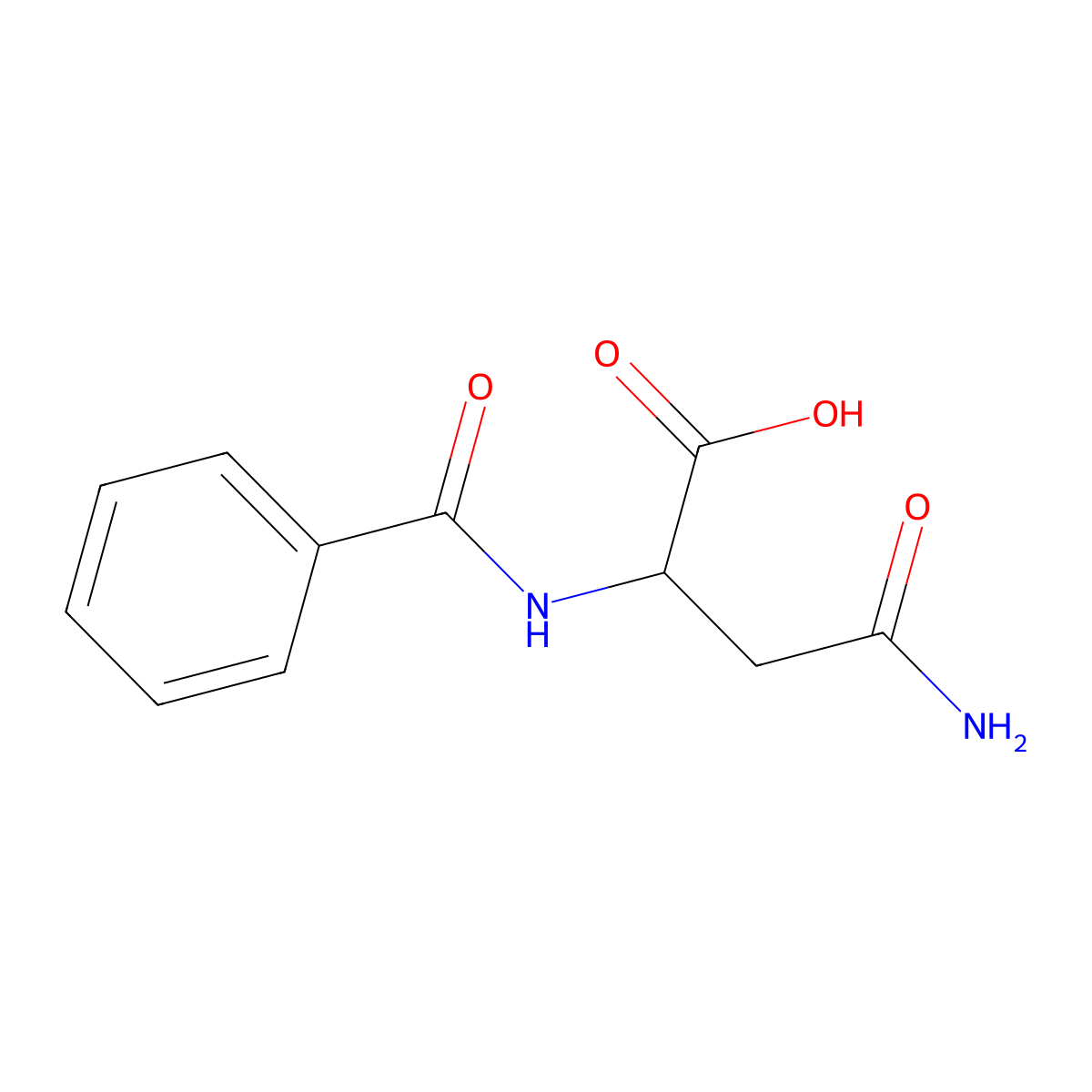 2-Benzoylamino-succinamic acid molecular structure, CAS 294856-84-1