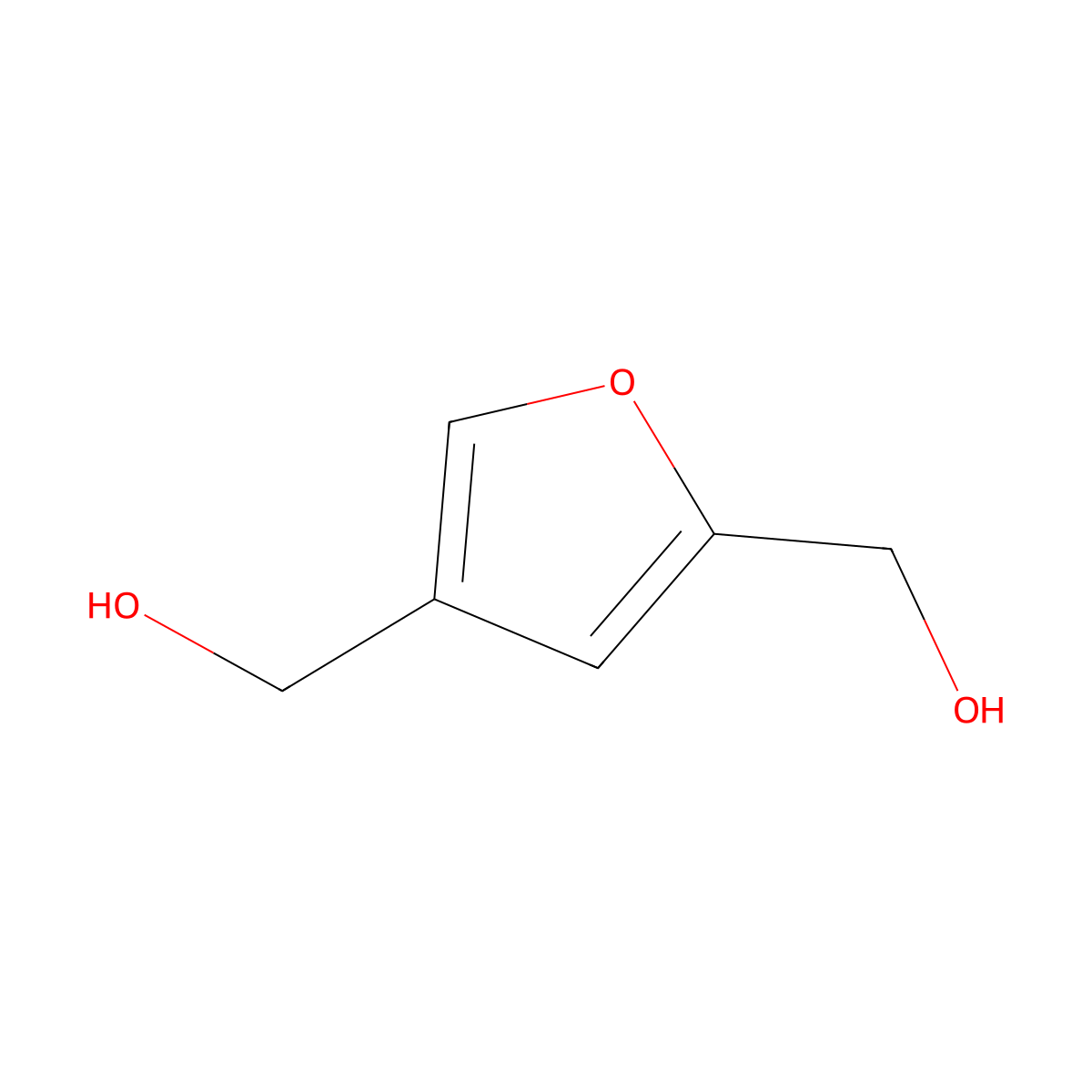 (Furan-2,4-diyl)dimethanol molecular structure, CAS 294857-29-7