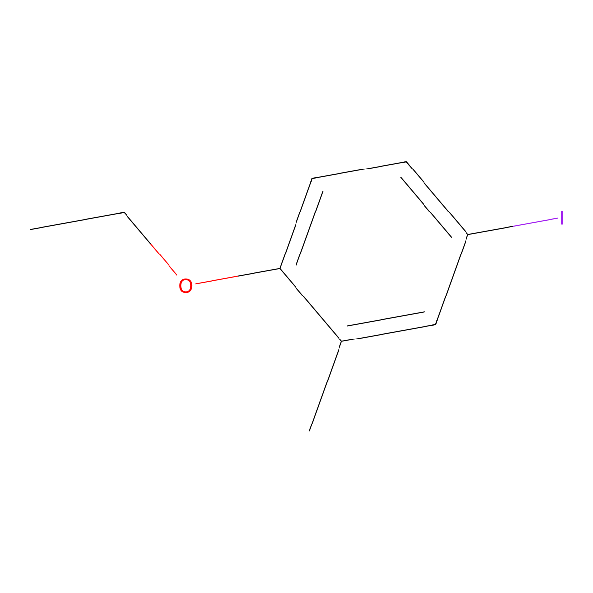 1-Ethoxy-4-iodo-2-methylbenzene molecular structure, CAS 294860-64-3