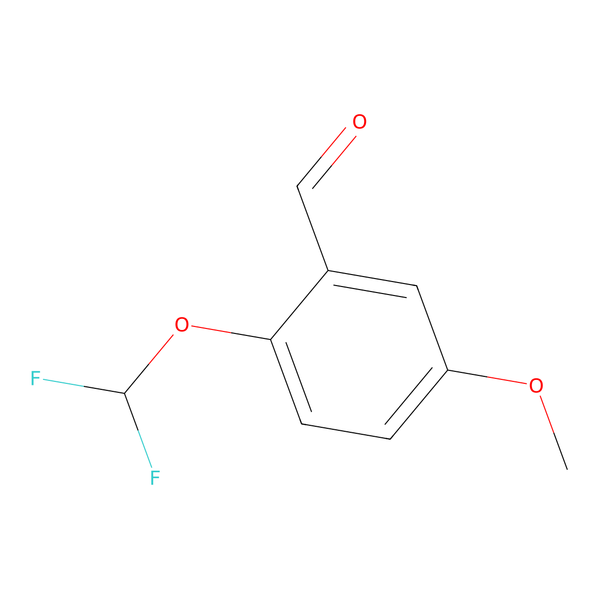 2-(Difluoromethoxy)-5-methoxybenzaldehyde molecular structure, CAS 294860-70-1