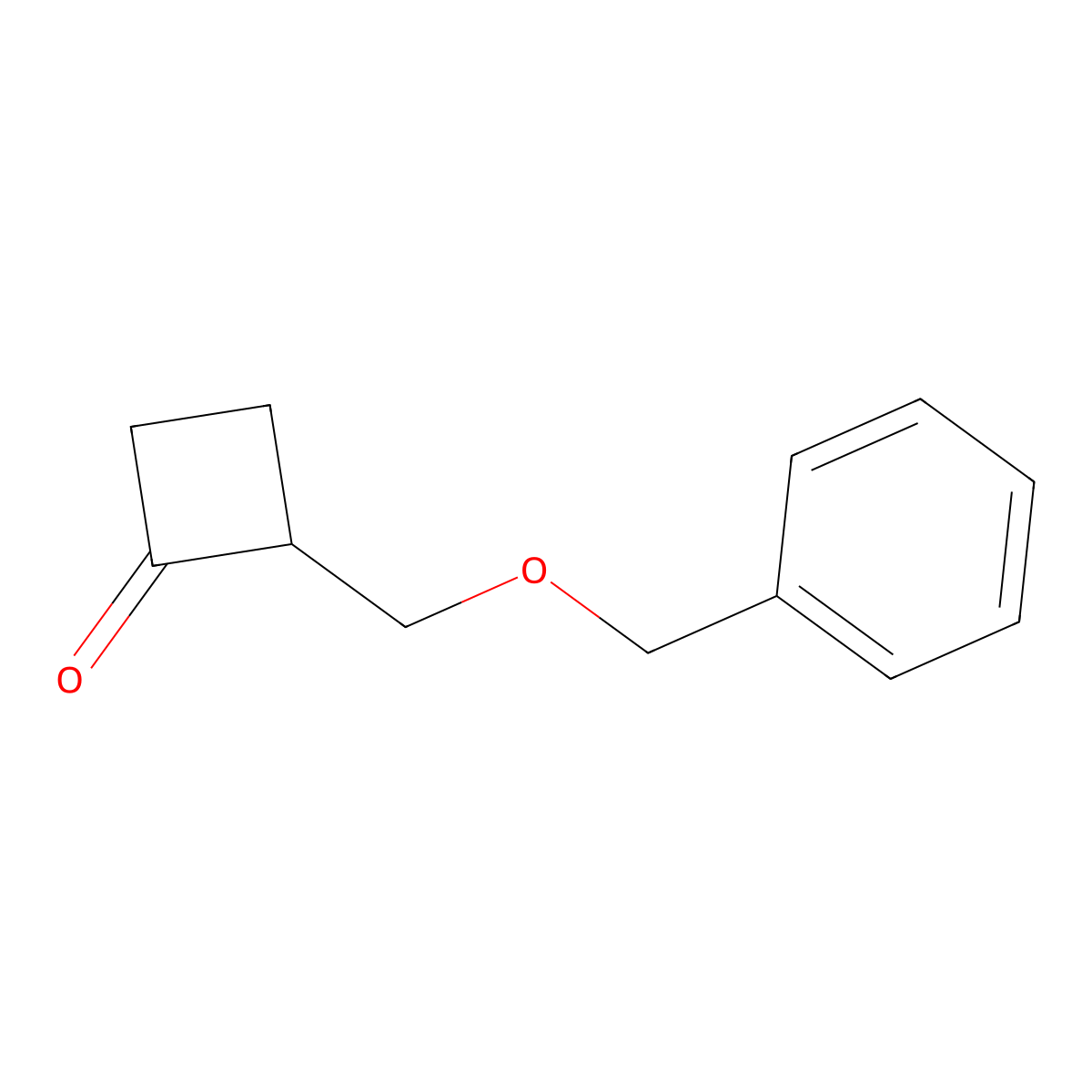 2-[(Benzyloxy)methyl]cyclobutan-1-one molecular structure, CAS 294868-56-7