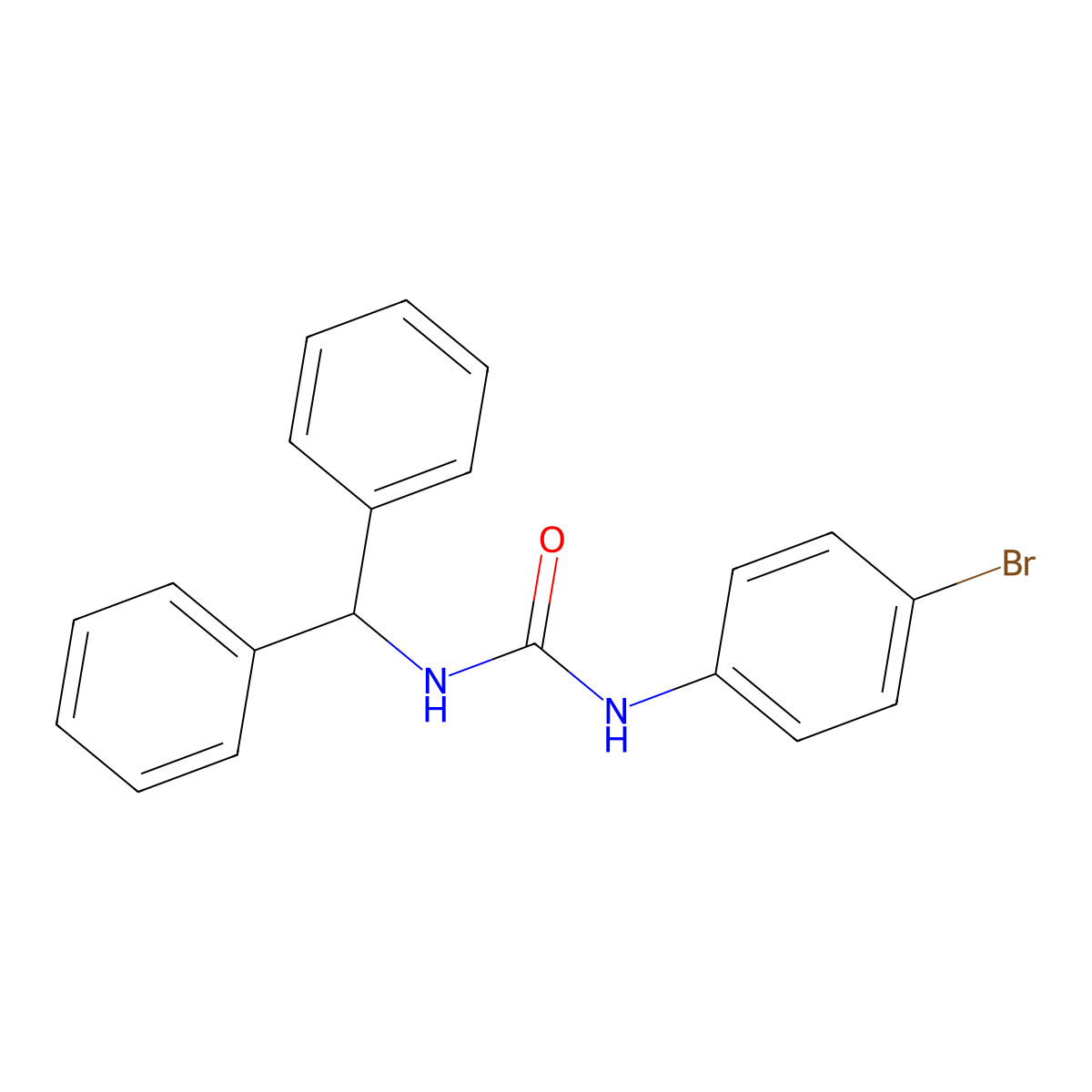 1-(4-Bromophenyl)-3-(diphenylmethyl)urea molecular structure, CAS 294873-81-7