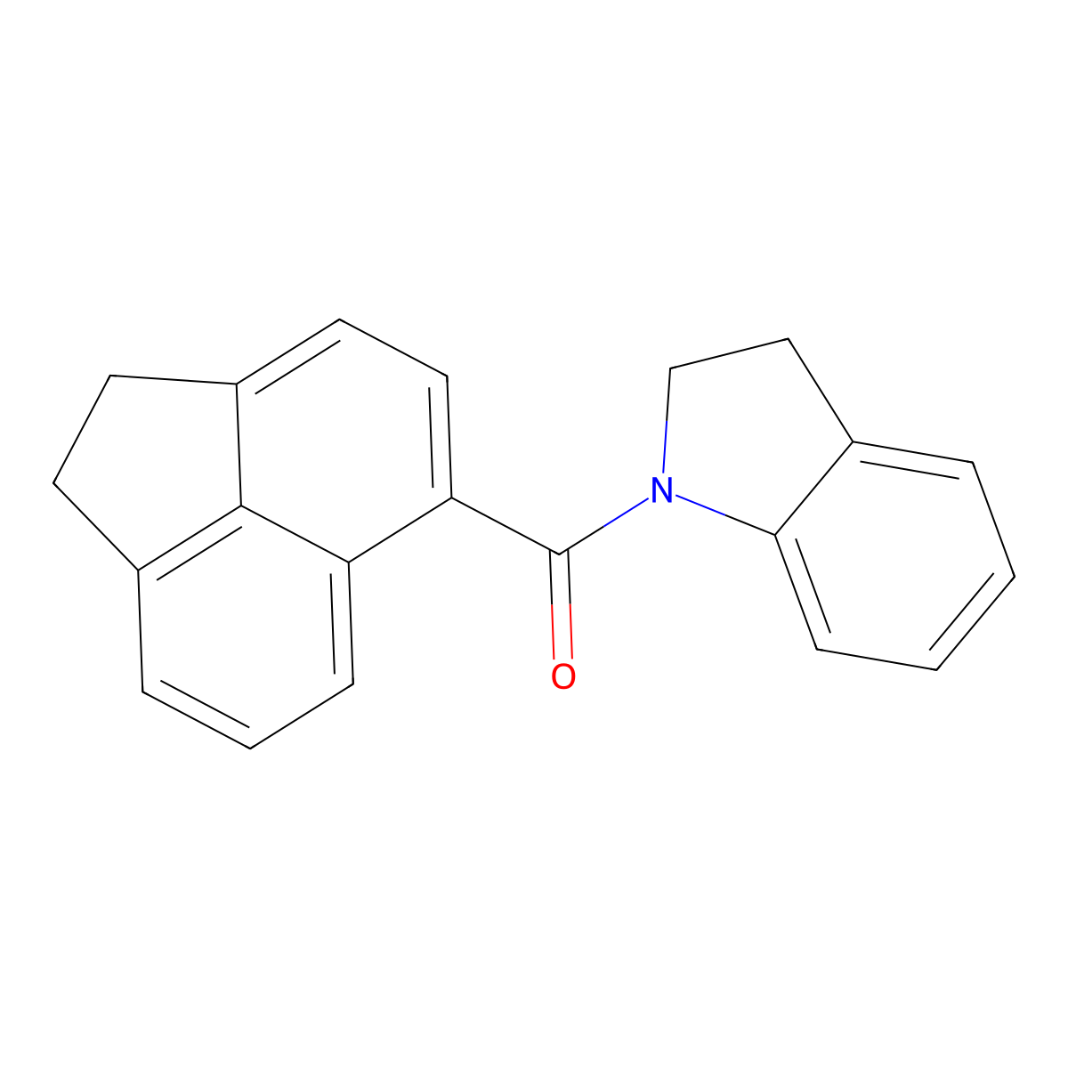 1,2-Dihydroacenaphthylen-5-yl(2,3-dihydroindol-1-yl)methanone molecular structure, CAS 294876-15-6