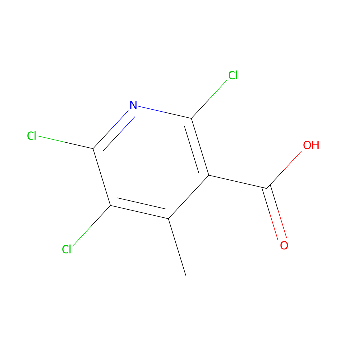 2,5,6-Trichloro-4-methylnicotinic acid molecular structure, CAS 294876-53-2