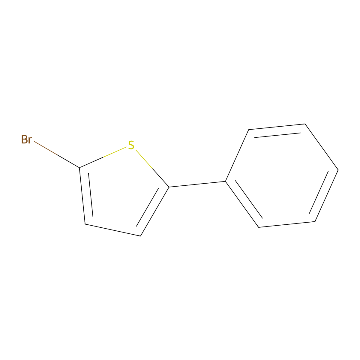 2-Bromo-5-phenylthiophene molecular structure, CAS 29488-24-2