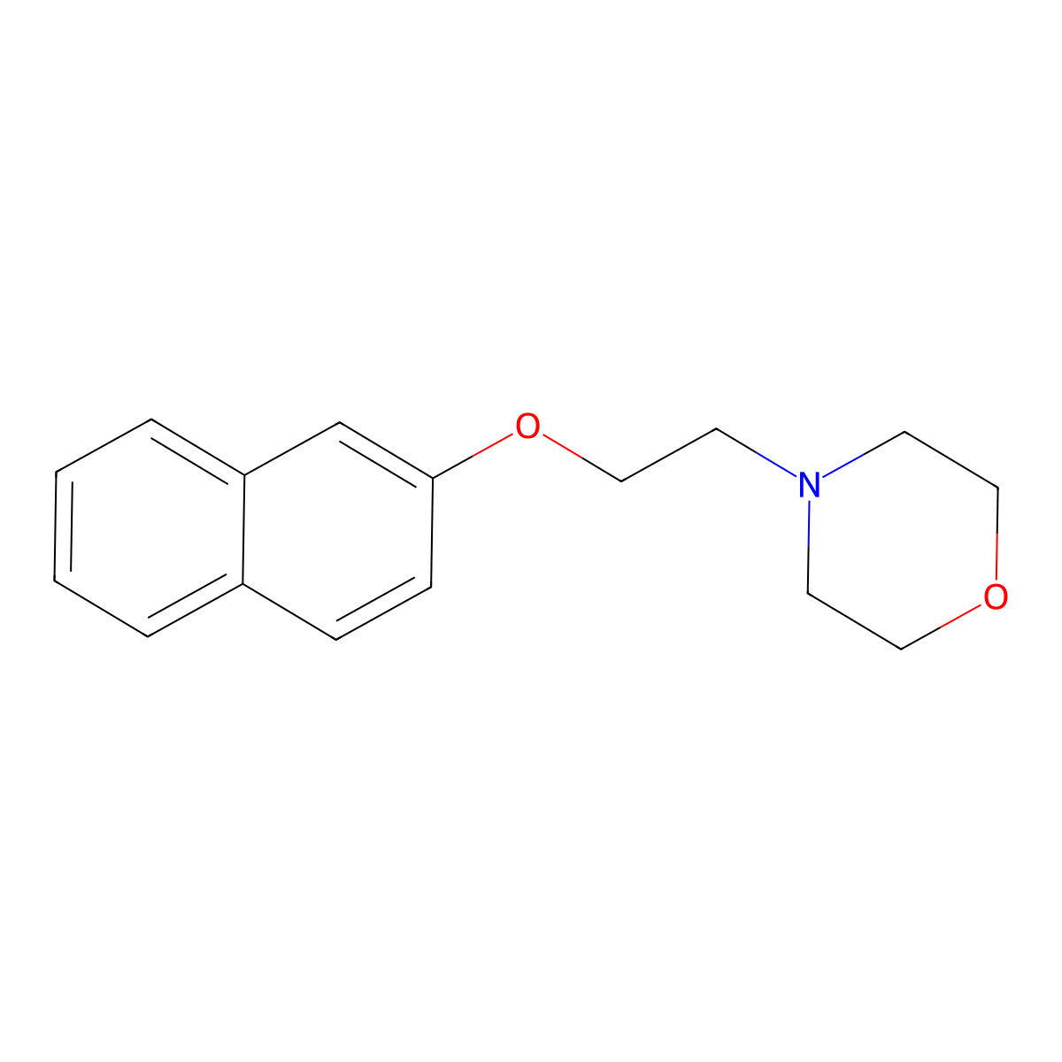 4-[2-(Naphthalen-2-yloxy)ethyl]morpholine molecular structure, CAS 29488-57-1