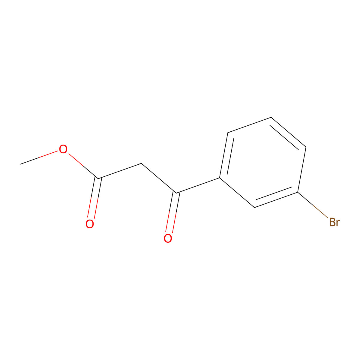 3-(3-Bromophenyl)-3-oxo-propionic acid methyl ester molecular structure, CAS 294881-10-0