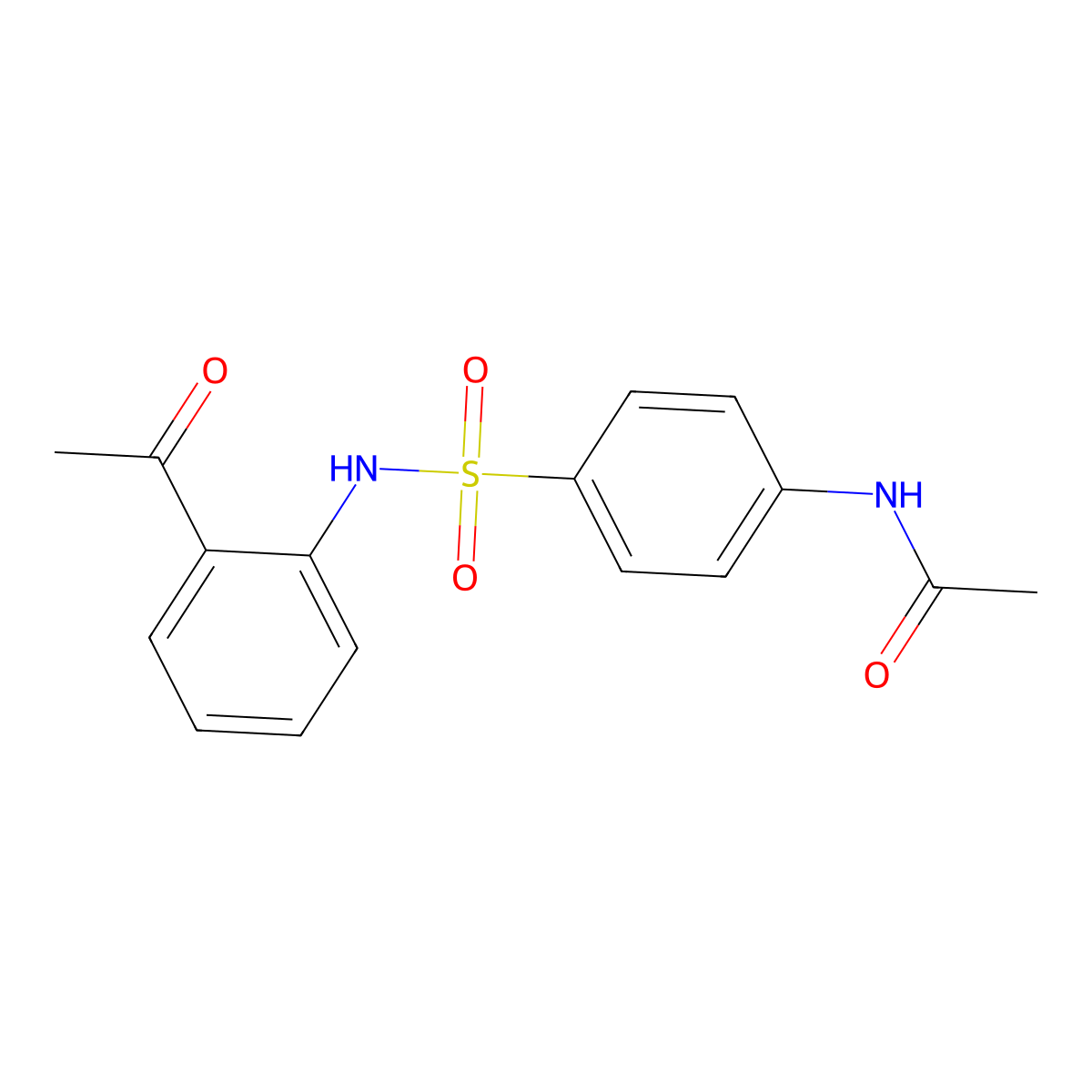 N-{4-[(2-acetylanilino)sulfonyl]phenyl}acetamide molecular structure, CAS 294885-61-3