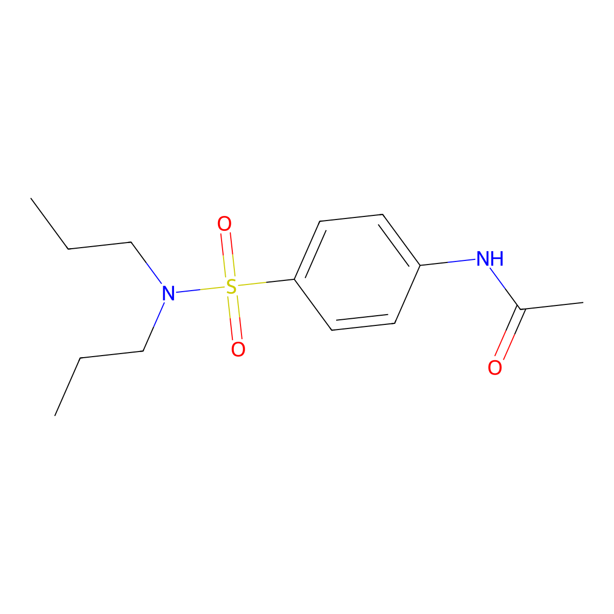 N-[4-(dipropylsulfamoyl)phenyl]acetamide molecular structure, CAS 294885-63-5