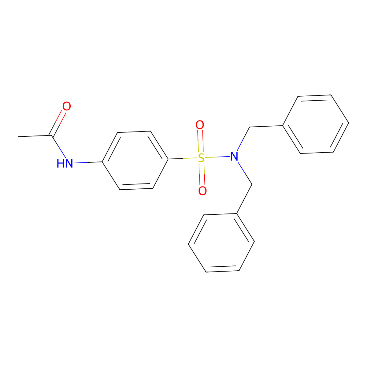 N-[4-(dibenzylsulfamoyl)phenyl]acetamide molecular structure, CAS 294885-68-0