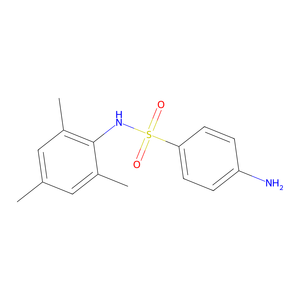 4-Amino-N-mesitylbenzenesulfonamide molecular structure, CAS 294885-71-5