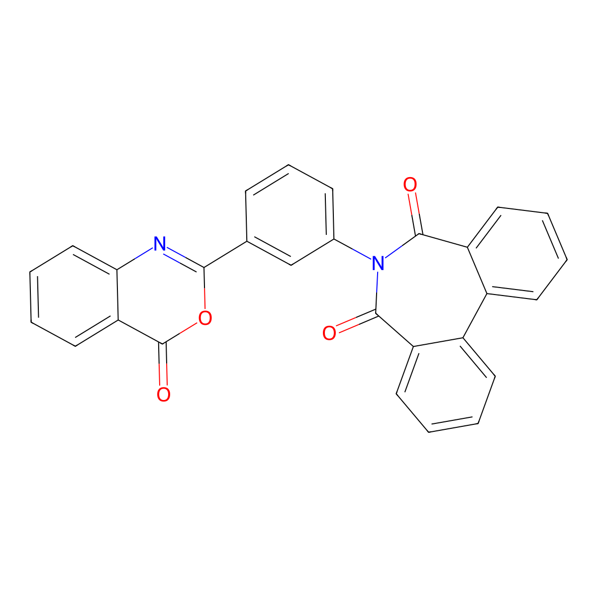 6-[3-(4-Oxo-3,1-benzoxazin-2-yl)phenyl]benzo[d][2]benzazepine-5,7-dione molecular structure, CAS 294892-42-5
