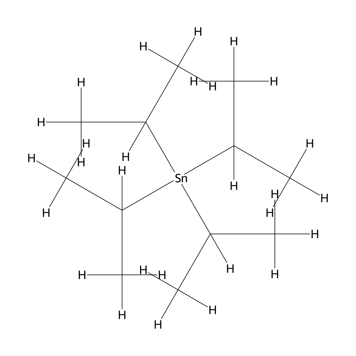 Tetraisopropyltin molecular structure, CAS 2949-42-0