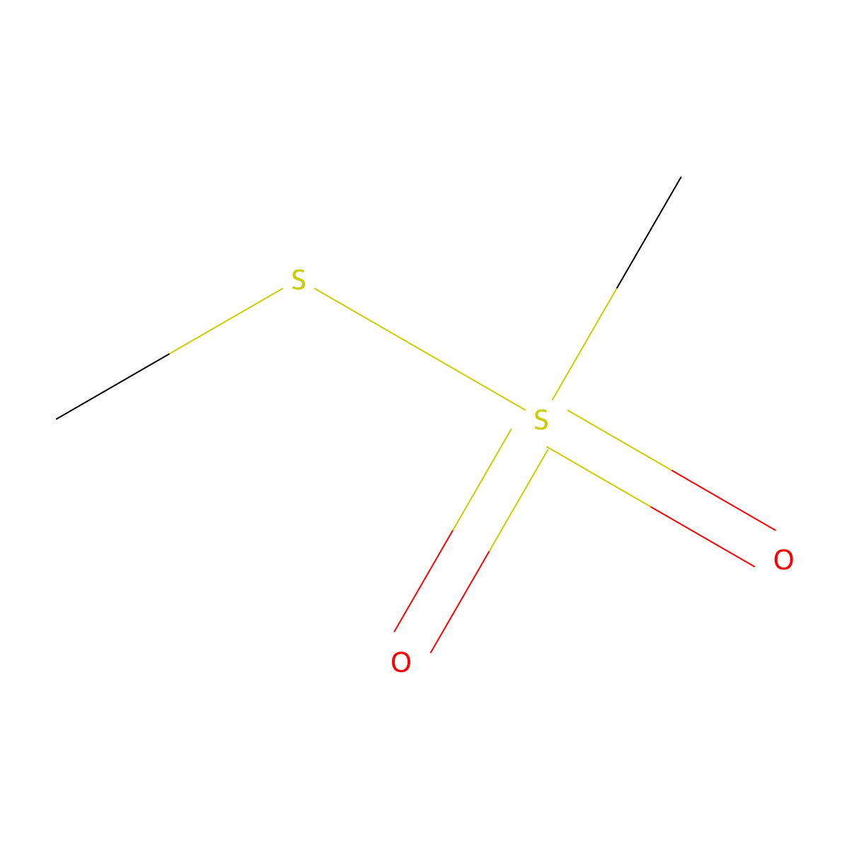 S-Methyl methanethiosulfonate molecular structure, CAS 2949-92-0