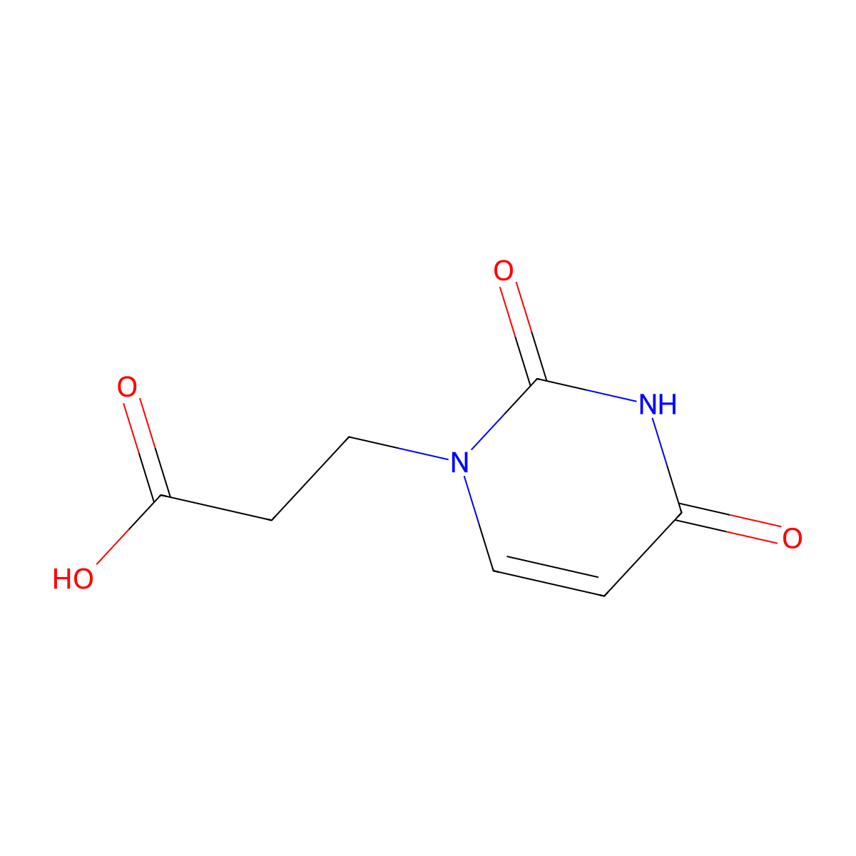 1-(2-Carboxyethyl)uracil molecular structure, CAS 2950-82-5