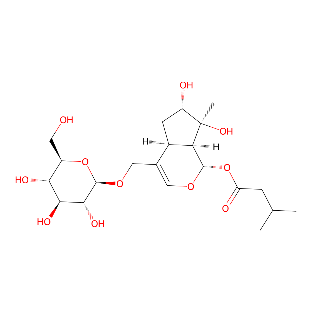 Valerosidate molecular structure, CAS 29505-31-5