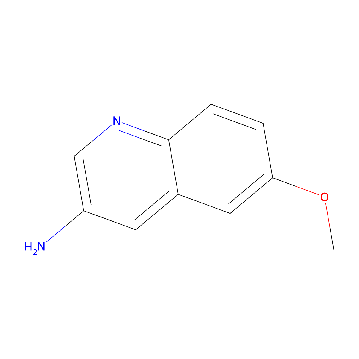 6-Methoxyquinolin-3-amine molecular structure, CAS 29507-86-6