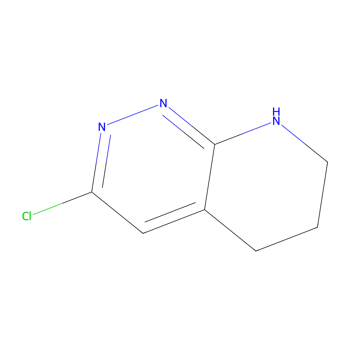 3-chloro-5H,6H,7H,8H-pyrido[2,3-c]pyridazine molecular structure, CAS 2950959-04-1
