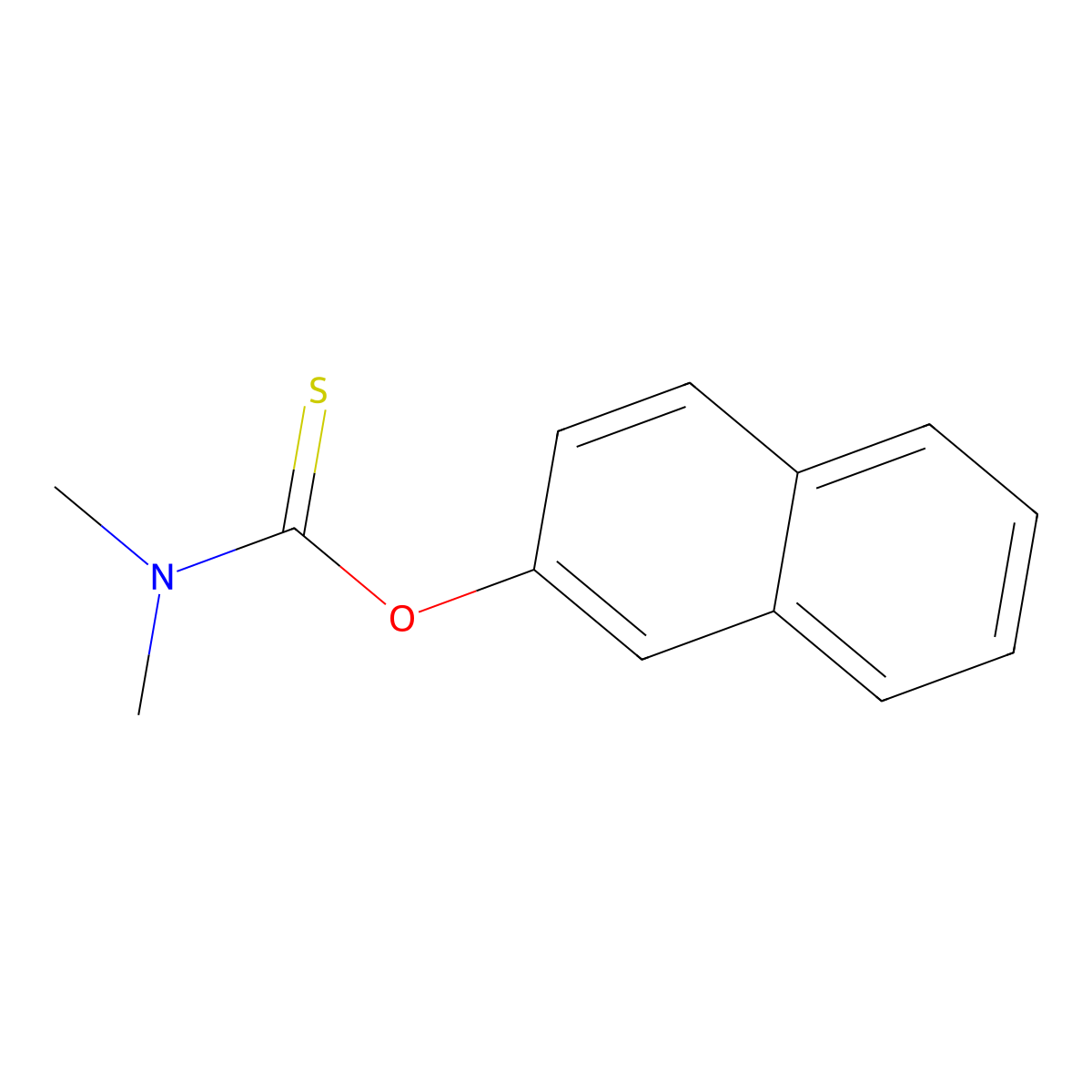 O-naphthalen-2-yl N,N-dimethylcarbamothioate molecular structure, CAS 2951-24-8