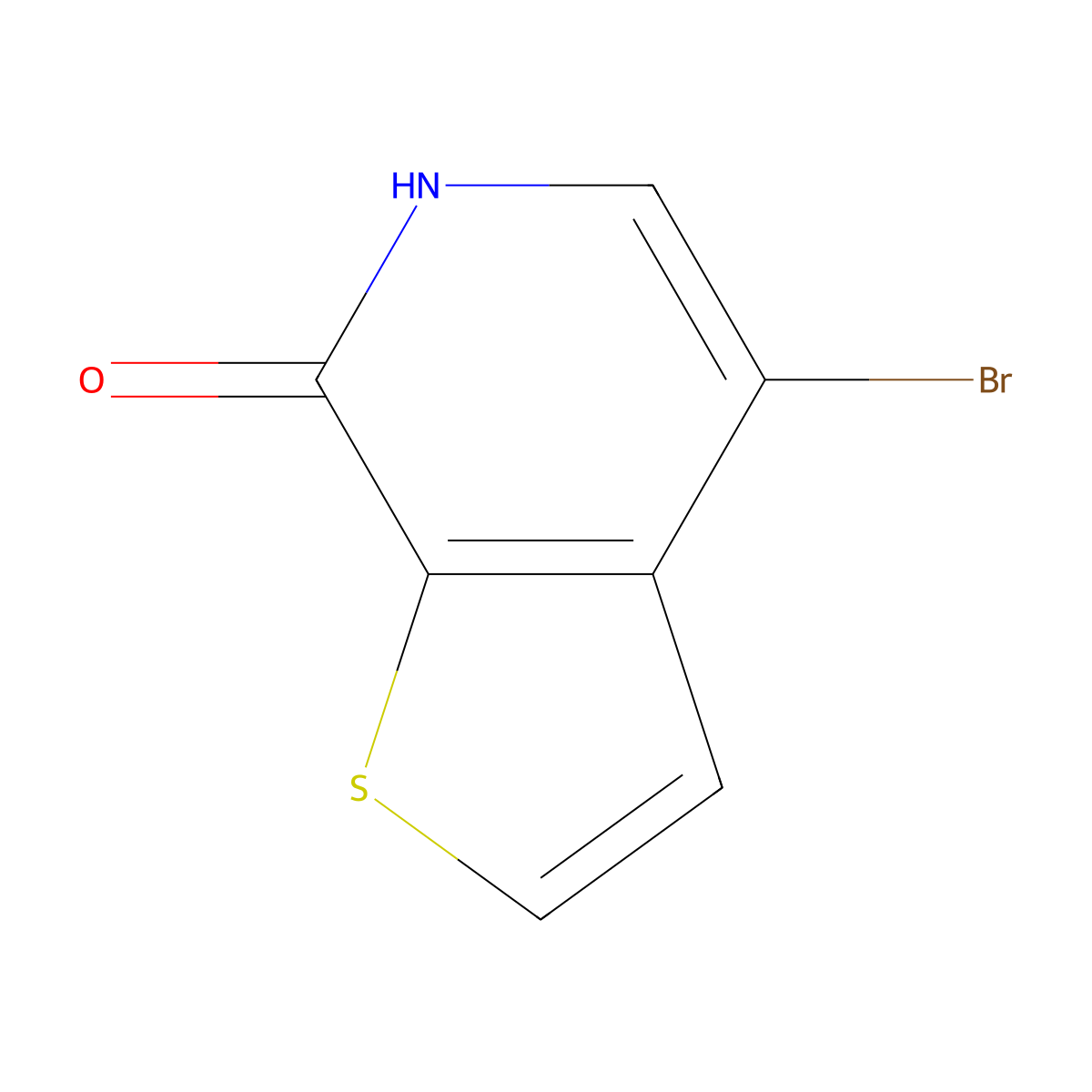 4-bromo-6H,7H-thieno[2,3-c]pyridin-7-one molecular structure, CAS 29512-83-2