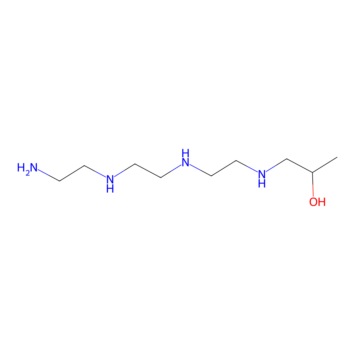 2-Propanol, 1-[[2-[[2-[(2-aminoethyl)amino]ethyl]amino]ethyl]amino]- molecular structure, CAS 29513-72-2