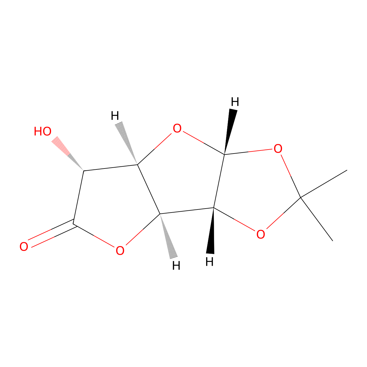 1,2-O-Isopropylidene-b-L-idofuranurono-6,3-lactone molecular structure, CAS 29514-28-1