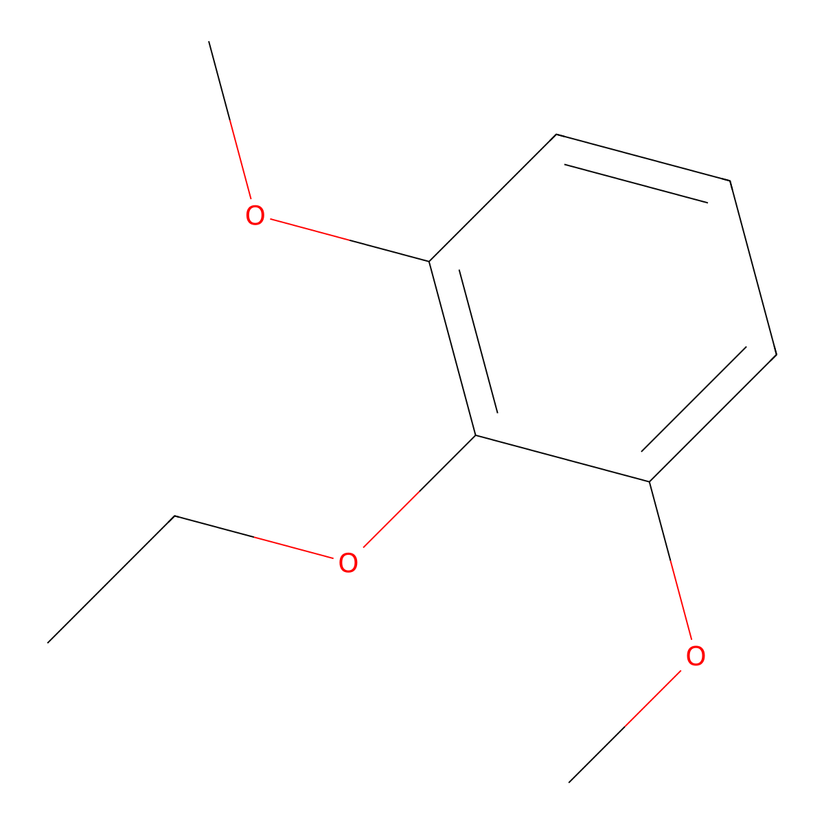 2-Ethoxy-1,3-dimethoxybenzene molecular structure, CAS 29515-37-5