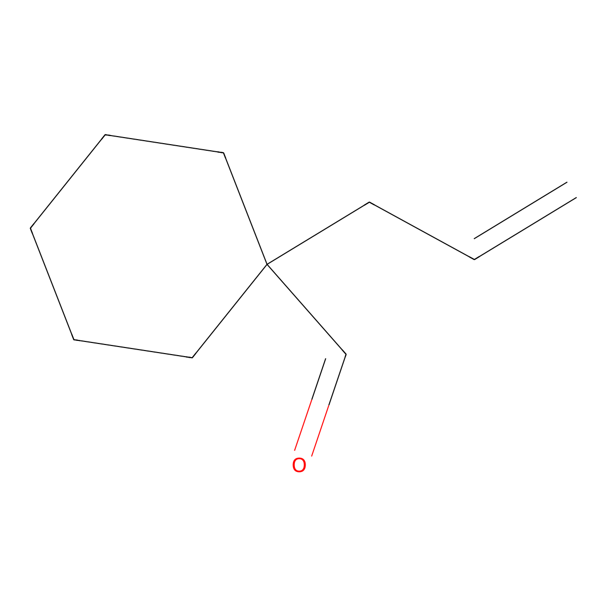 1-Allylcyclohexanecarbaldehyde molecular structure, CAS 29517-58-6