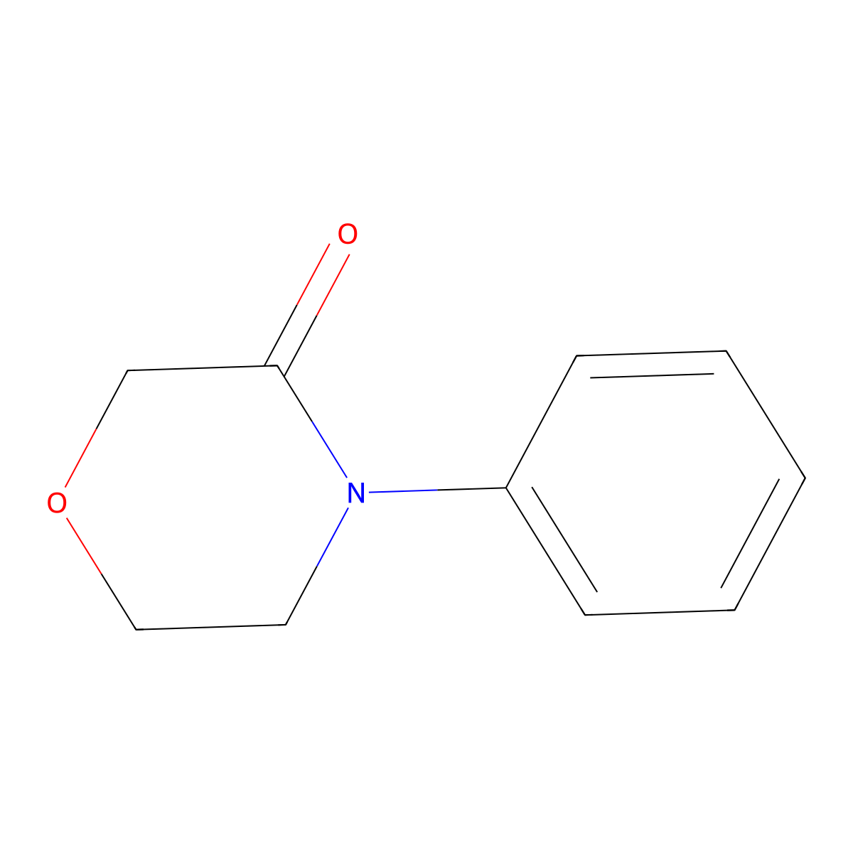 4-Phenylmorpholin-3-ON molecular structure, CAS 29518-11-4