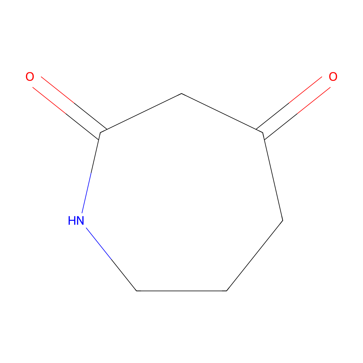 Azepane-2,4-dione molecular structure, CAS 29520-88-5