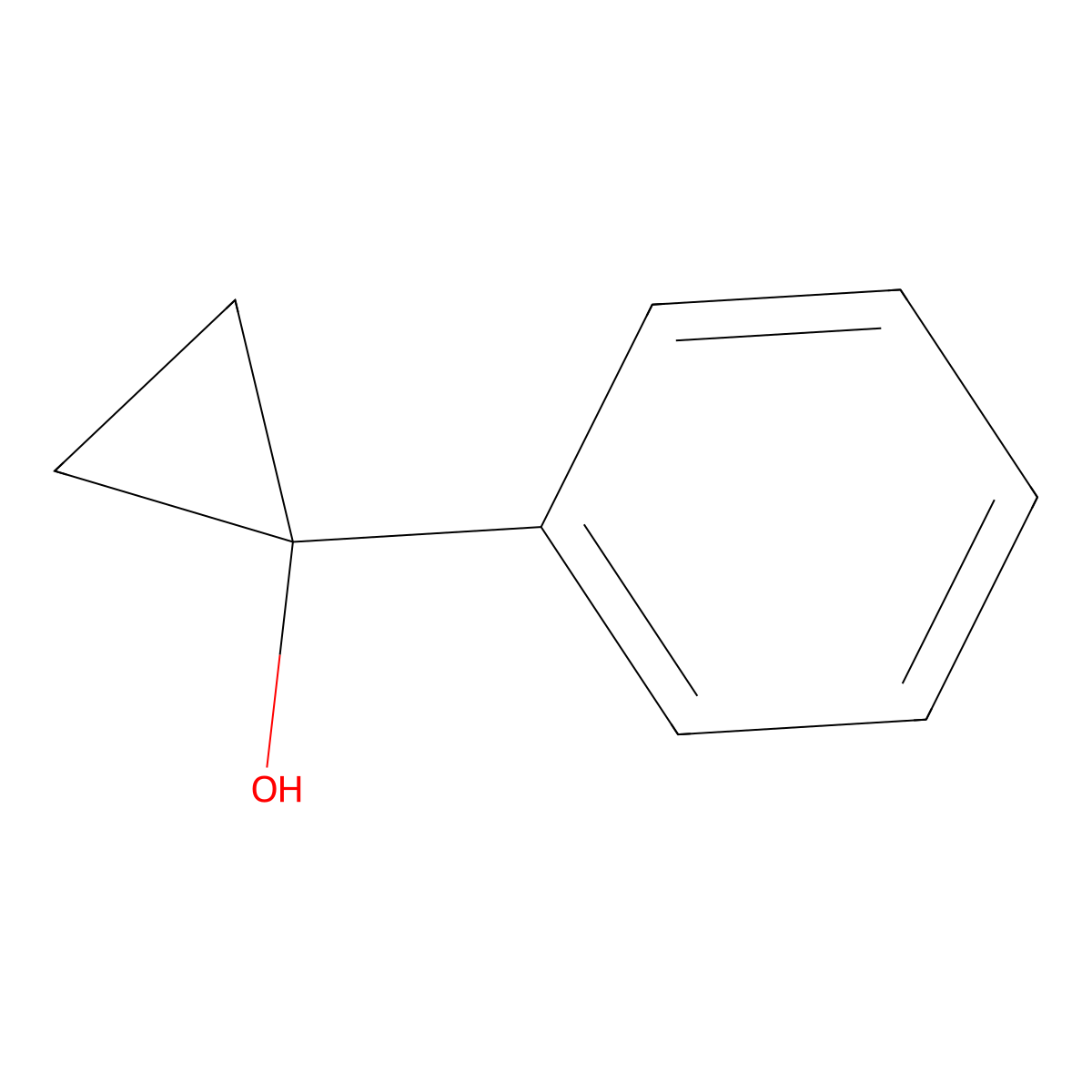 1-Phenylcyclopropan-1-ol molecular structure, CAS 29526-96-3