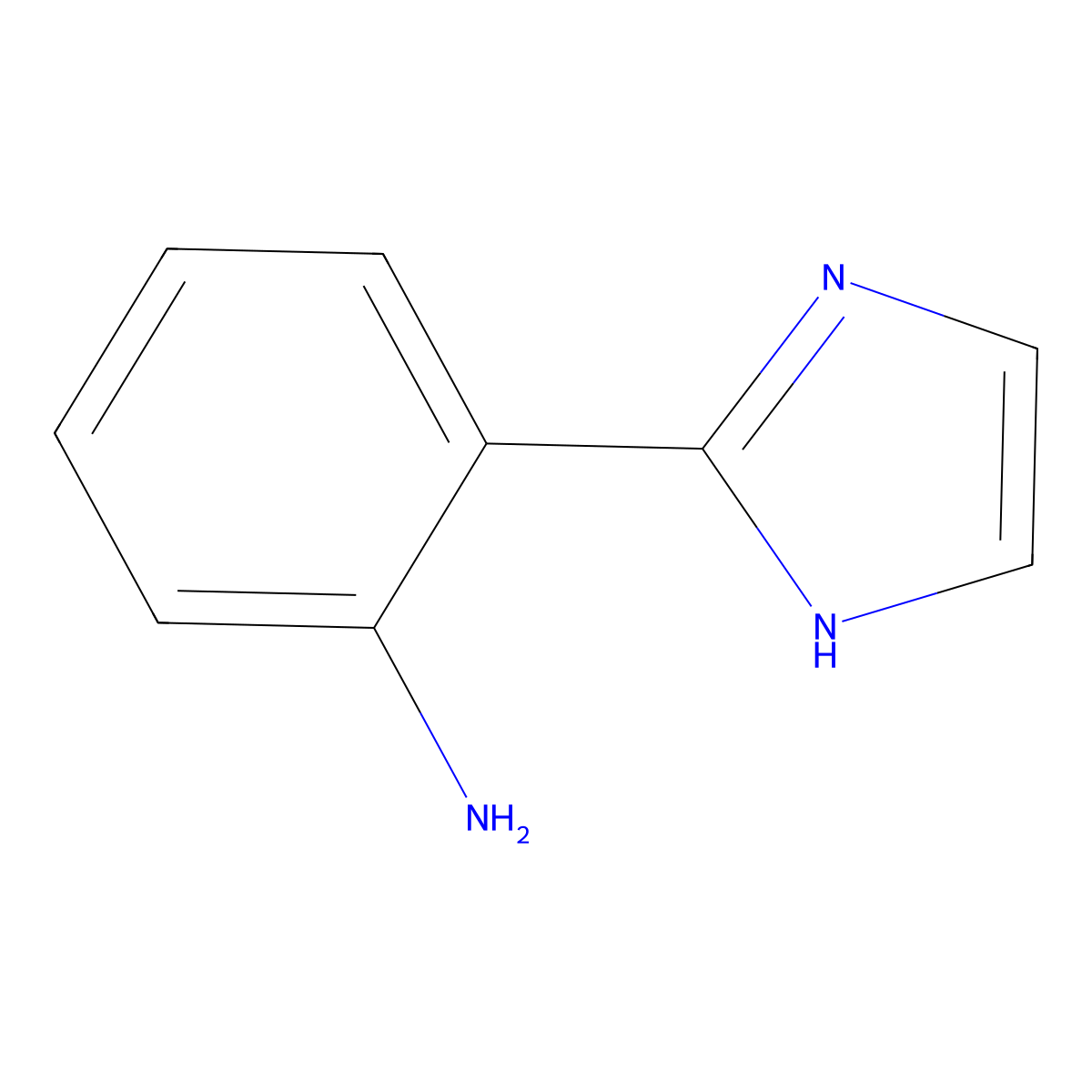 2-(1H-Imidazol-2-yl)aniline molecular structure, CAS 29528-25-4