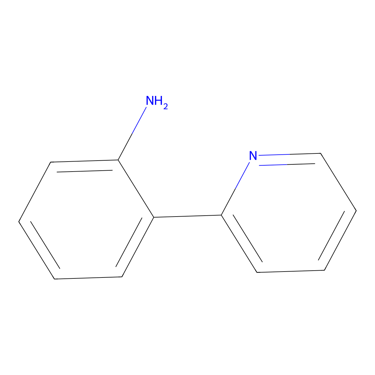 2-(2-Pyridinyl)benzenamine molecular structure, CAS 29528-30-1