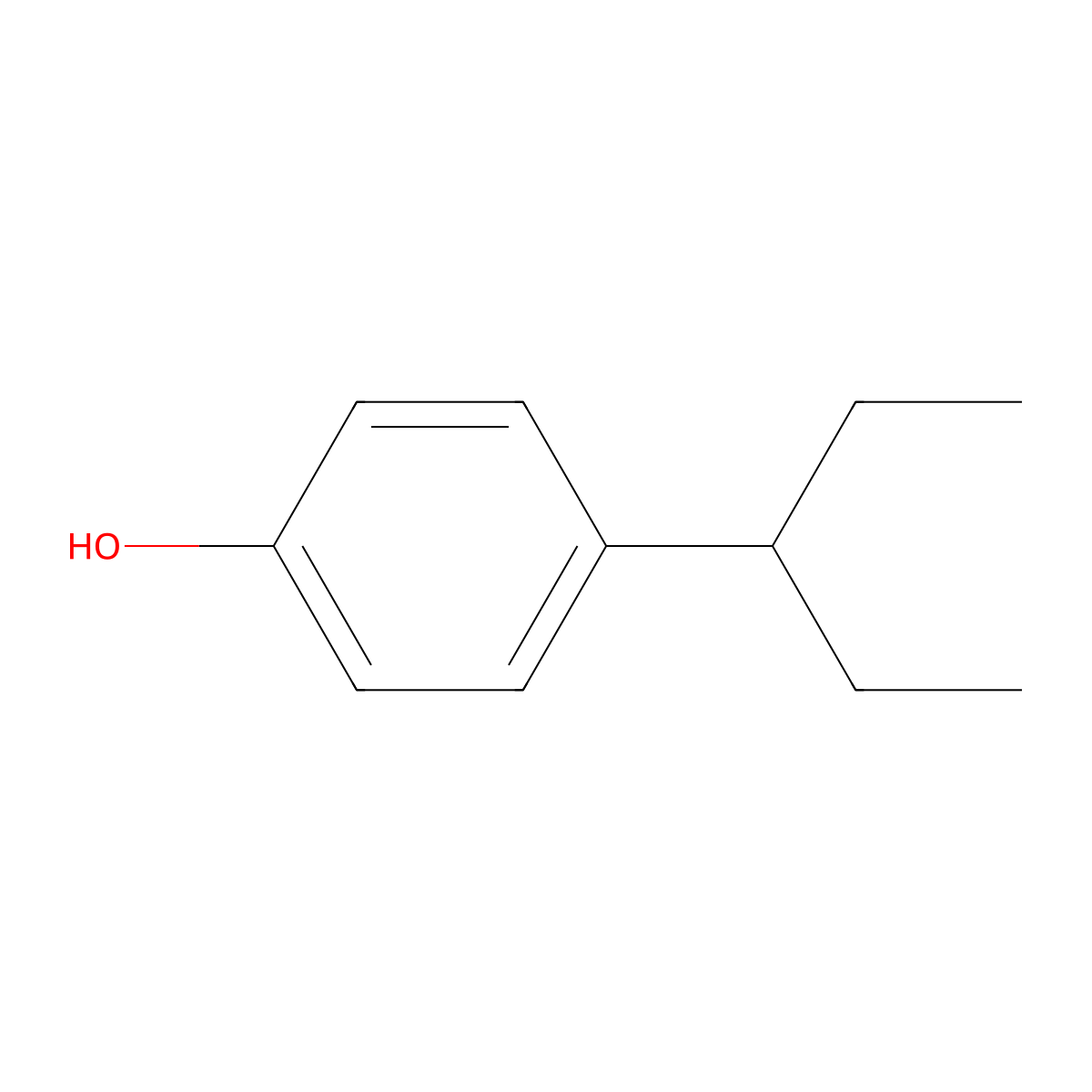 4-(3-Pentyl)phenol molecular structure, CAS 29528-33-4