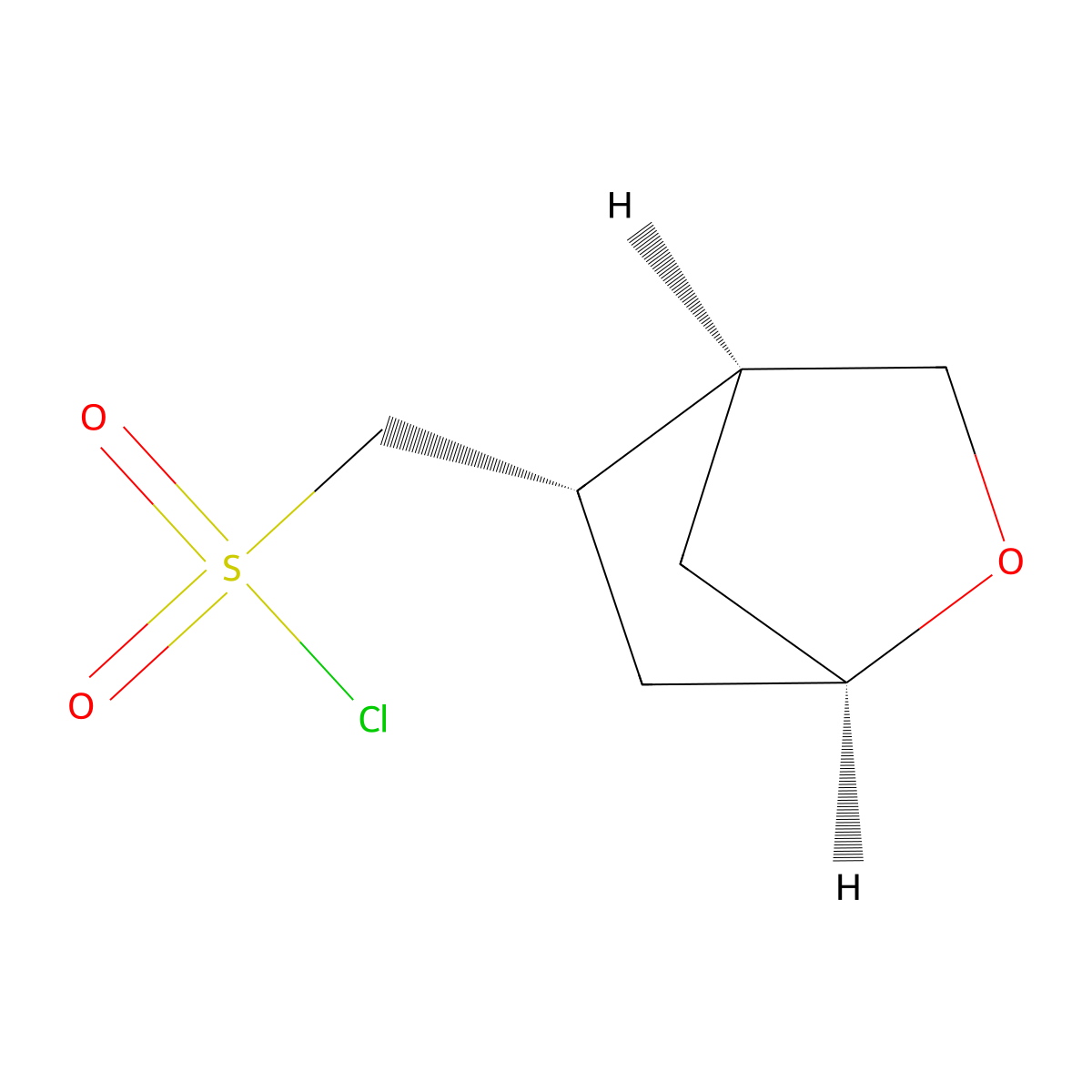 rac-[(1R,4S,5S)-2-oxabicyclo[2.2.1]heptan-5-yl]methanesulfonyl chloride molecular structure, CAS 2952824-45-0