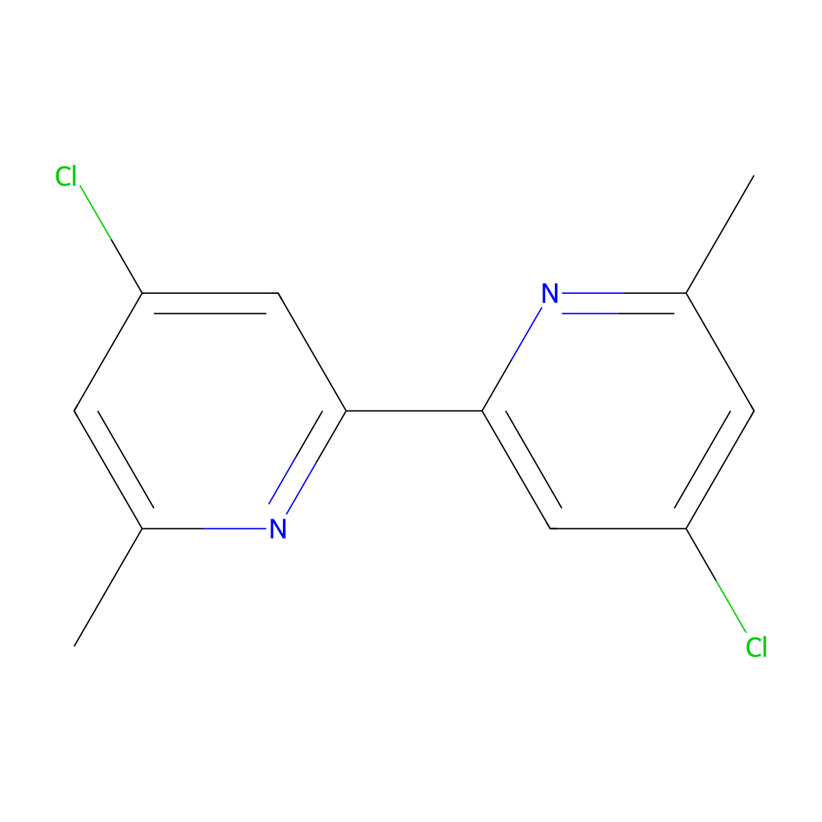4,4'-Dichloro-6,6'-dimethyl-2,2'-bipyridine molecular structure, CAS 2952895-41-7