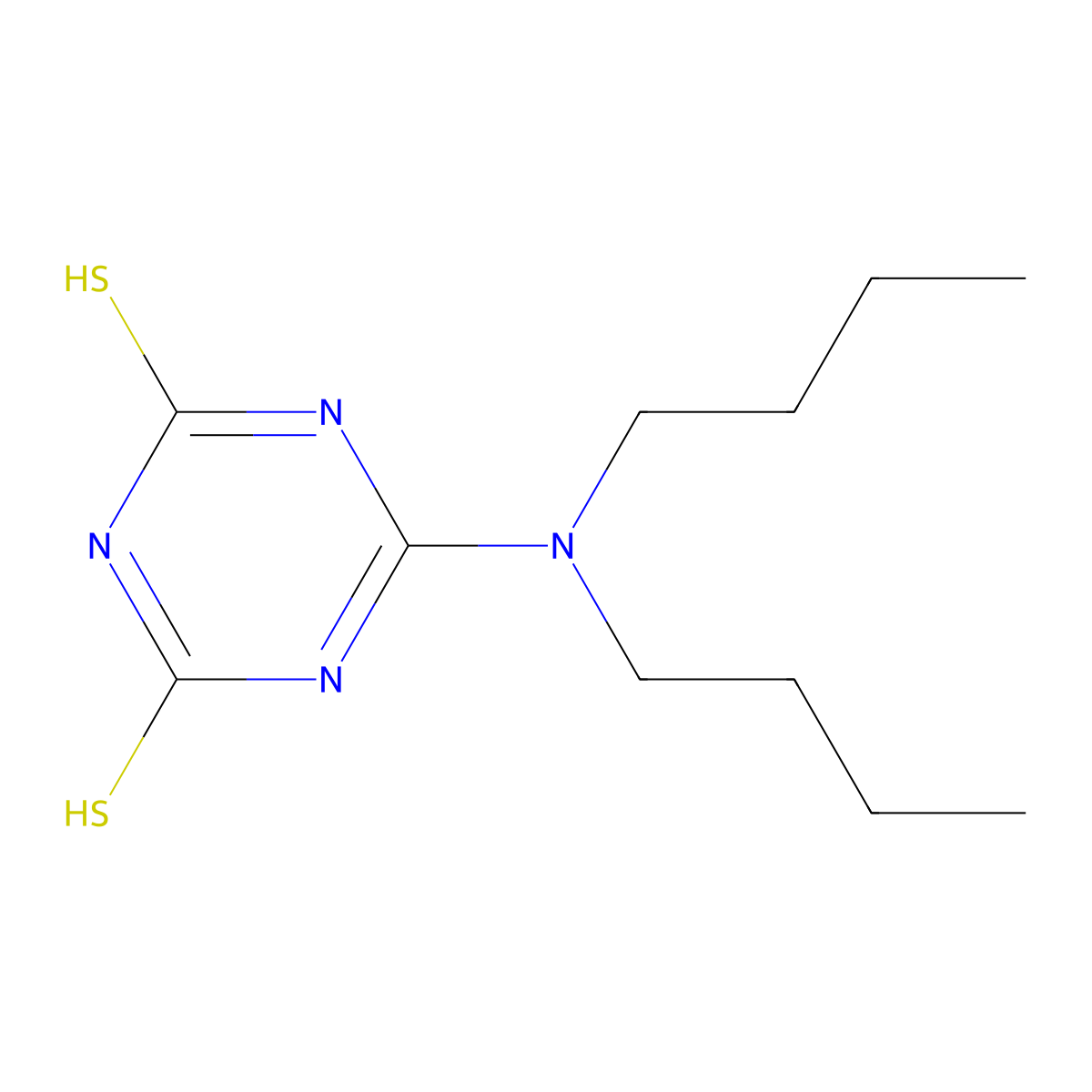 6-(dibutylamino)-1,3,5-triazine-2,4-dithiol molecular structure, CAS 29529-99-5