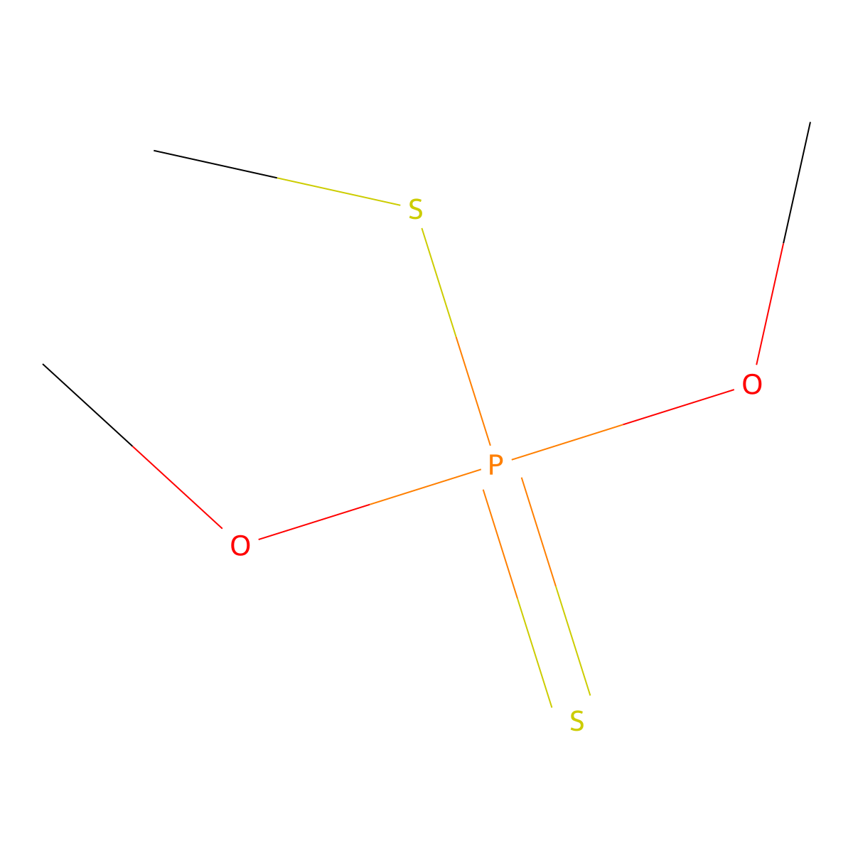 Methyl phosphorodithioate molecular structure, CAS 2953-29-9