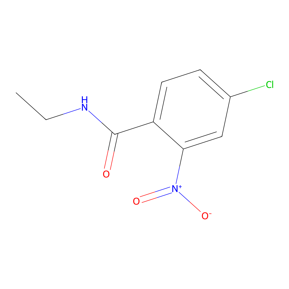 4-chloro-N-ethyl-2-nitrobenzamide molecular structure, CAS 2953-63-1