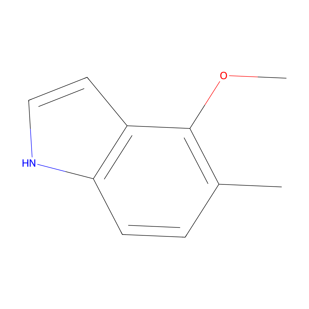 4-methoxy-5-methyl-1H-indole molecular structure, CAS 295325-86-9